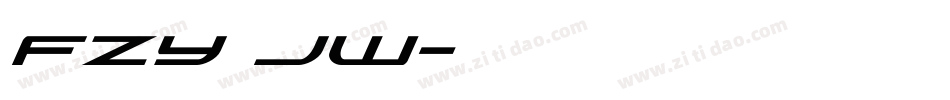 FZY JW字体转换
